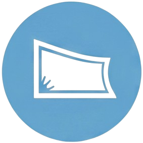 Curved screen display outline icon
