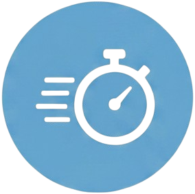 Fast stopwatch timer speed icon